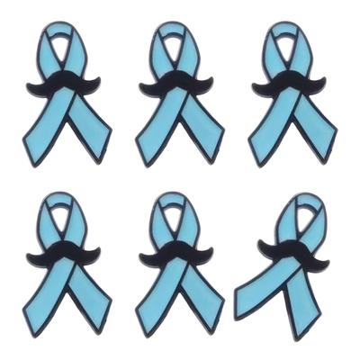 Friendly Blue Ribbon Brooch Pin Lightweight Secure Design For Casual Formal