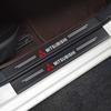 Car 4Pcs Car Door Sill Protector Stickers Carbon Fiber Door Sill Stickers For Mitsubishi Asx Lancer Outlander Pajero Ralliart