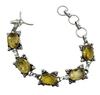 Citrine Gemstone Silver Plated Handmade Bracelet Jewelry BR 52