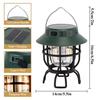 Fast Charging USB Rechargeable Camping Lantern Iron Solar LED Lamp for Family Travel, Tent Sleep and Night Walk with IP65