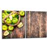 2x GLASS PROTECTIVE PLATE FOR STOVE 40x52 APPLES