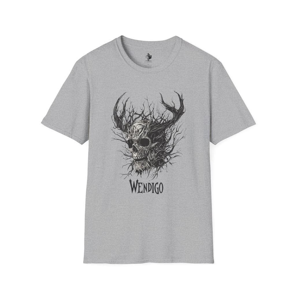 Wendigo T-Shirt, Creepy Windigo Tee, Scary Monster Gift, Horror Cryptid T-Shirt