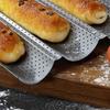 2 Groove Wave French Bread Baking Tray Carbon Steel Mold For Baguette Bake Tools