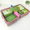 Seven-Piece Travel Luggage Set with Clothing and Shoe Storage Bags