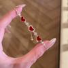 New Chinese Style Red Heart Bracelet For Women With Gold Copper Hand Jewelry For Gift Ideas