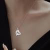Heart Pendant Necklace for Ashes Heart Charm Necklace Wedding Necklace Bride Wedding Jewelry for Girl Birthday