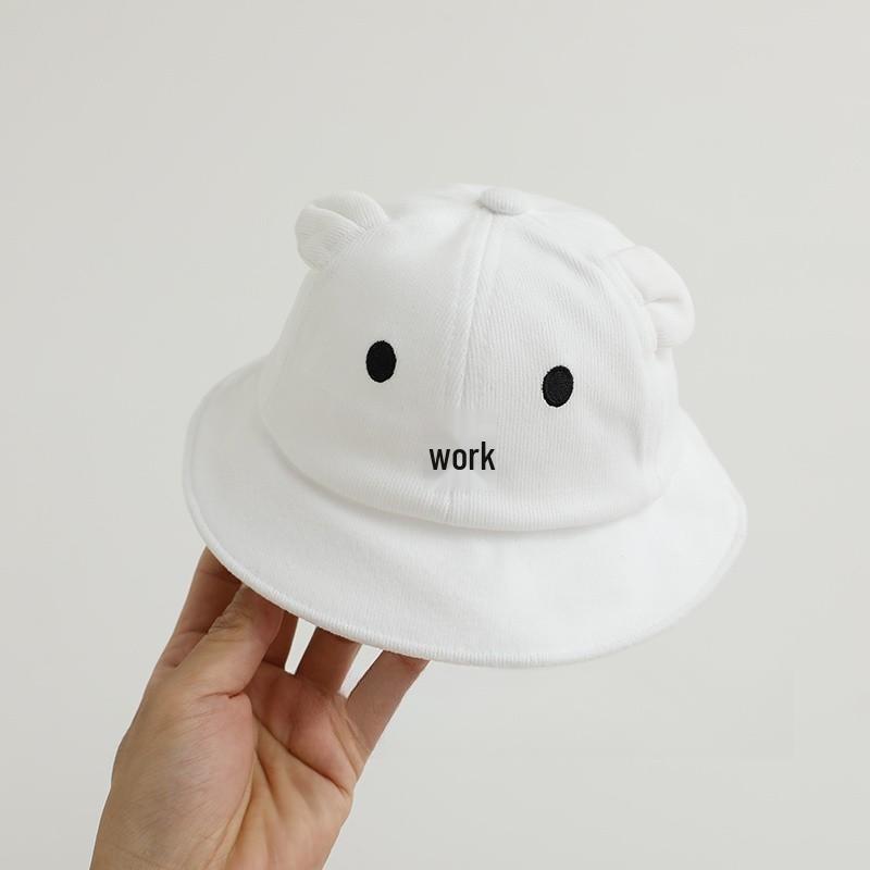 2024 Spring/Summer Korean Baby Cute Bear Bucket Hat - Unisex Sun Protection