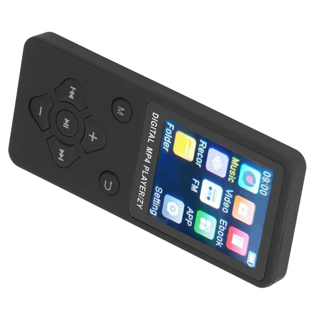 MP4 Player Multifunctional 1.8 Inch Color Screen BT 5.0 MP3 Music Player HiFi Music Player Supports Pictures Video