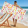 Colorful Hearts and Cherries Design Towel Beach towel quick-drying for travel outdoor sports jogging beach and swimming