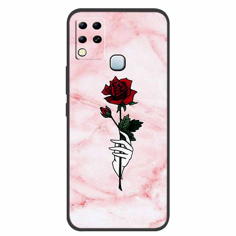 For Infinix Hot 11 G37 Case X689F Marble Silicone Protective TPU Soft Back Cover for Infinix Hot11 G37 128GB Funda Cartoon Coque