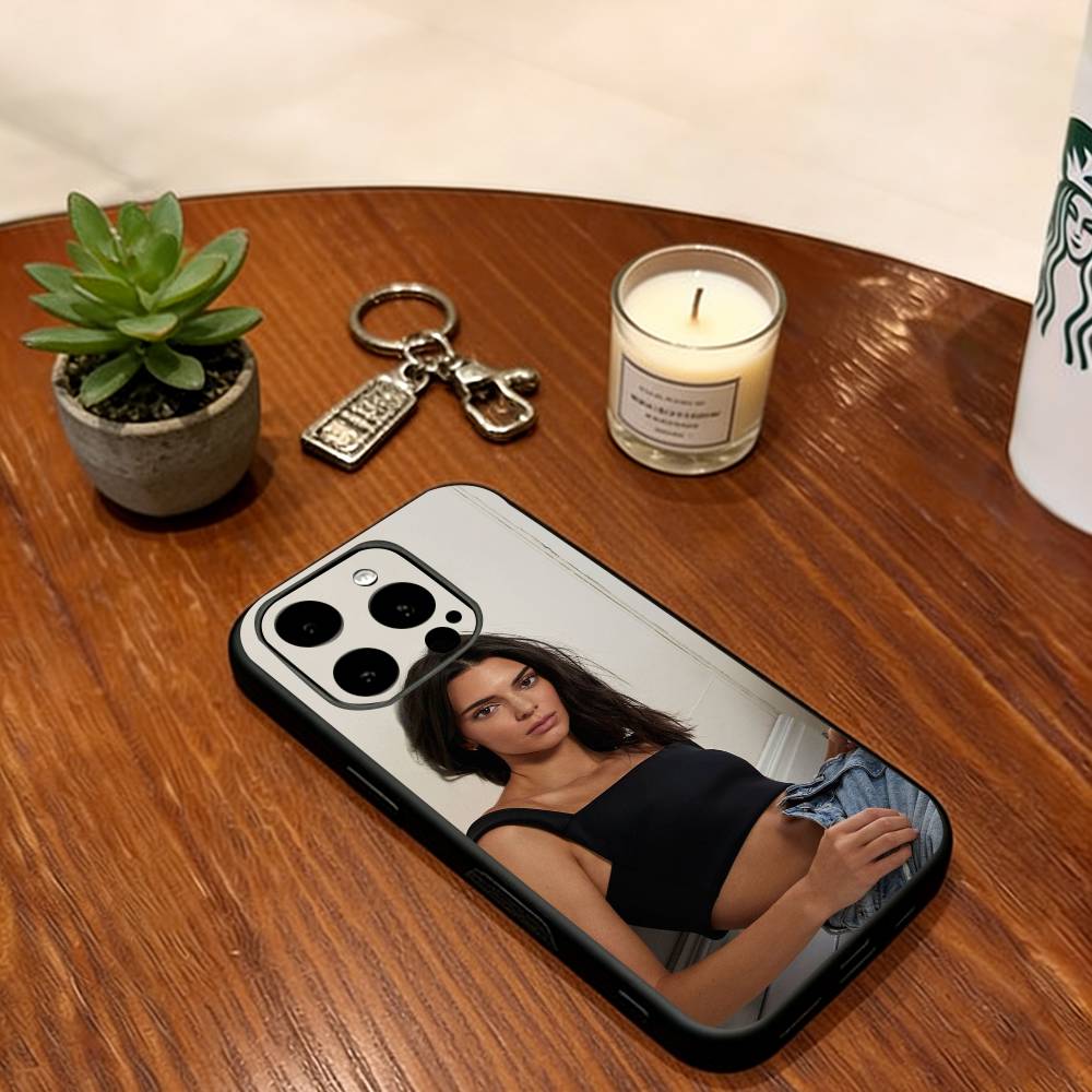 Kendall Jenner Phone Case For iPhone 17, 16,15,14,13,12,11 Plus,Pro Max, Others Soft Silicone Black Cover