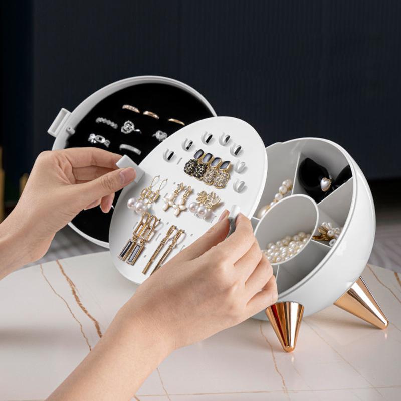 Scatola portagioie di grande capacità, multistrato, per ragazze, regalo, decorazione per la casa, per collana e bracciale