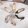 Myrnes's New Glitter Pointed High Heels Stiletto Autumn Single Shoes Supply Large Size Women's Shoes