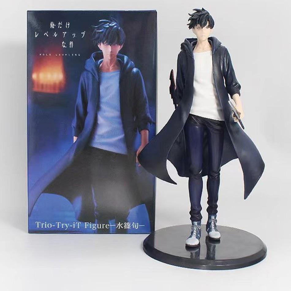 New SoloLeveling Shadow King Figure Sung Jinwoo Cheng Xiaoyu Handheld Model Desktop Ornament Action Figure Anime Collection Gift