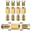 3/8 Inch-24 Threads Brake Hose Connector Hexagon Inverted Flare Fitting Brake Tube Fittings