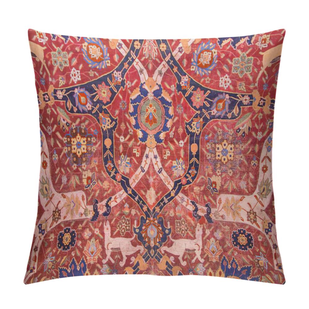 Federa per Cuscino Stile Marocchino, Copricuscino Corto in Peluche 40X40 45X45 50X50 60X60, Decorazione per la Casa, Copricuscino Decorativo per Divano