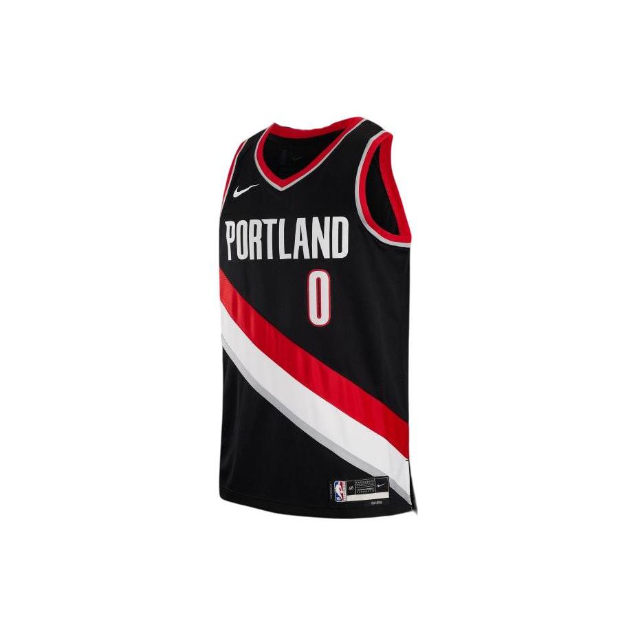 Nike Basketball Jersey 2022 23 Season, Boston Portland Trail Blazers, Lillard Size 0 Men's Black DN2020-010