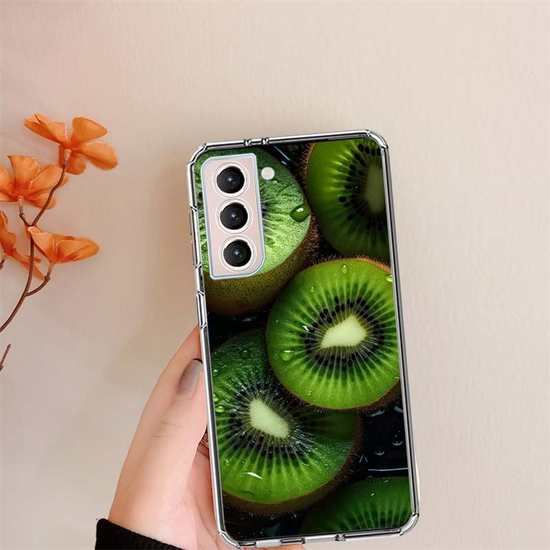 

Summer Fruit Kiwi Phone Case For Samsung S24 S25Edge Galaxy S22 S25 Ultra S21 S23 FE S20 S10 Plus S10E Cover Shell Coque Clear S Samsung S10E