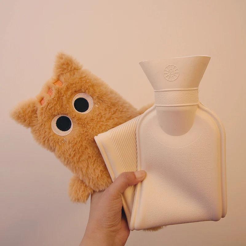 Kreslená extra velká nevýbušná láhev na horkou vodu pro teplé nohy, do postele a na břicho