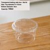50PCS With Lid Disposable Pudding Cups Transparent Bowl Dessert Cups Salad Cups  Fruit Beverage