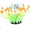 Artificial Coral Silicone Simulation Water Plant Aquarium Fish Tank Decoration OrnamentOrange