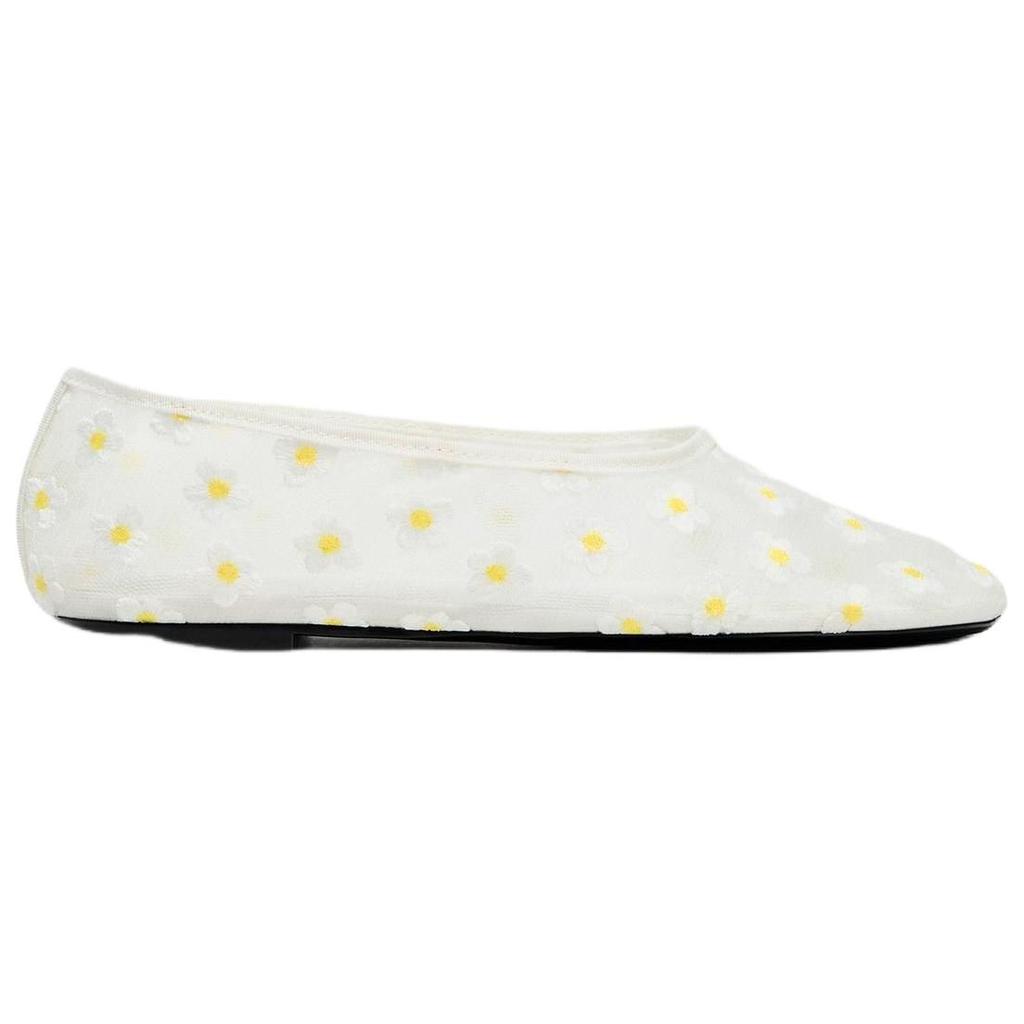 Zara Slip-On Fashion Floral Mesh Casual Shoes Women Shoes White 3545510850