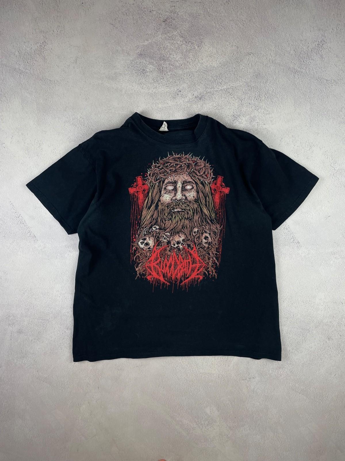 vintage BLOODBATH IESOUS T SHIRT SWEDISH DEATH METAL , size XL Unisex T-Shirt L