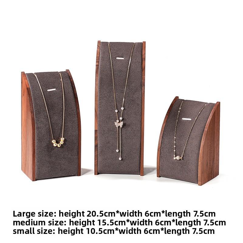 Walnut Jewelry Display Prop Set Combination Bracelet Display Stand Jewelry Display Stand Necklace Display Stand