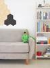 Black hexagon plywood 1 PCS Hexagon wall panel for a child's room