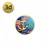 US Navy 250th Anniversary Metal Relief Coin & Badge Gift Set
