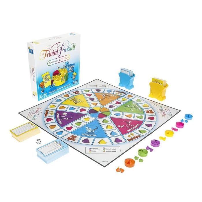 Jeu de questions - HASBRO - Trivial Pursuit Family Edition - 400 cartes - Mixte - 2 joueurs ou plus