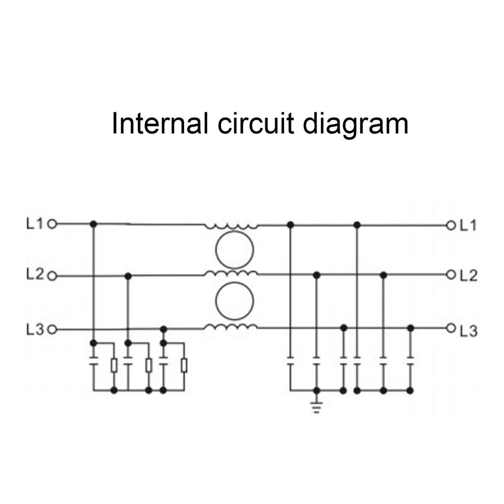 EMI Filter Anti Interference Noise Reduction 3 Phase 3 Wire Power Supply EMI Filter AC250V 440V