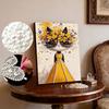 5D DIY Frameless Pearl Painting Cat Princess Pattern Painting Kit Suitable for Home Living Room Bedroom and Other Wall Decoration Art Paintings