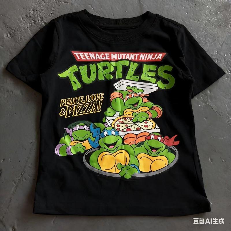 Nickelodeon Bestseller: Nick - Teenage Mutant Ninja Turtles 100% Cotton T-Shirt for Children Aged 3-12 - Cute Cartoon Top