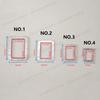 12PCS Alloy Square Porthole w PVC Lens Model Miniature Boat Windows Length 20/17/14.5/11.5mm for Simulated Ship Decorative Parts