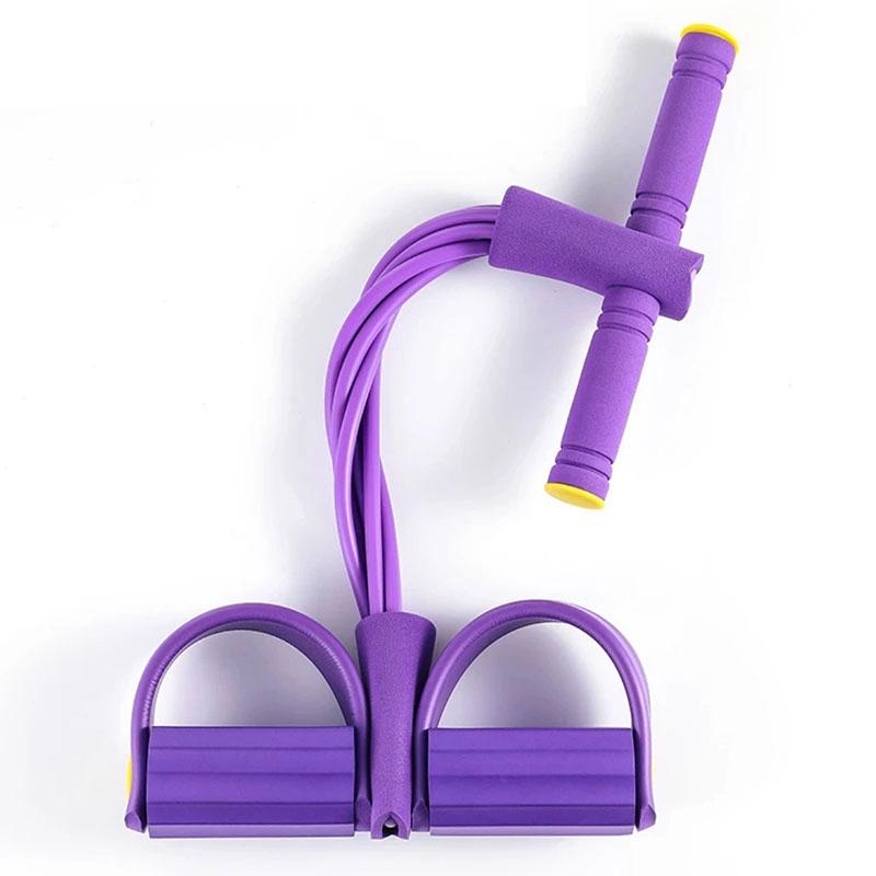 Six-Tube Pedal Tensioner Home Gym Equipment for Yoga Abdominal Strengthening Elastic Band Workout