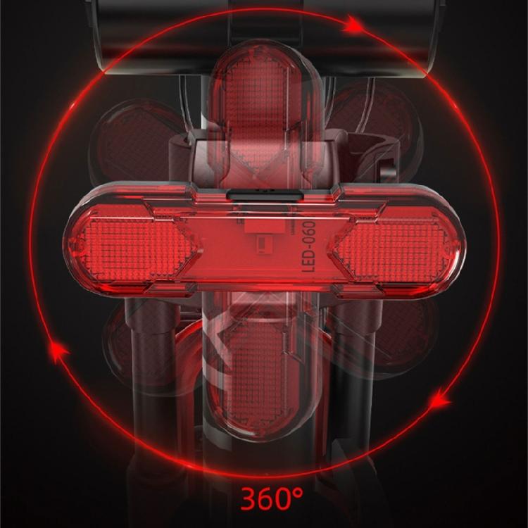 Road Bike Cycling Safety Warning Lamp Rechargeable Bike Tail Light Mountain Bike Rear Lights Cycling Safety Warning Lamp