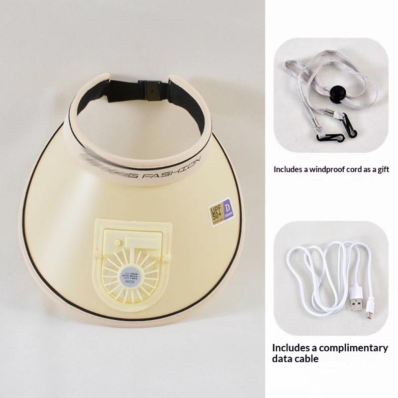 

Large Size Quick Dry Bucket Hat With Solar Powered Fan Usb Charging Sun Hat For Men Outdoor Hiking Camping Fishing Cooling Wear жовтий