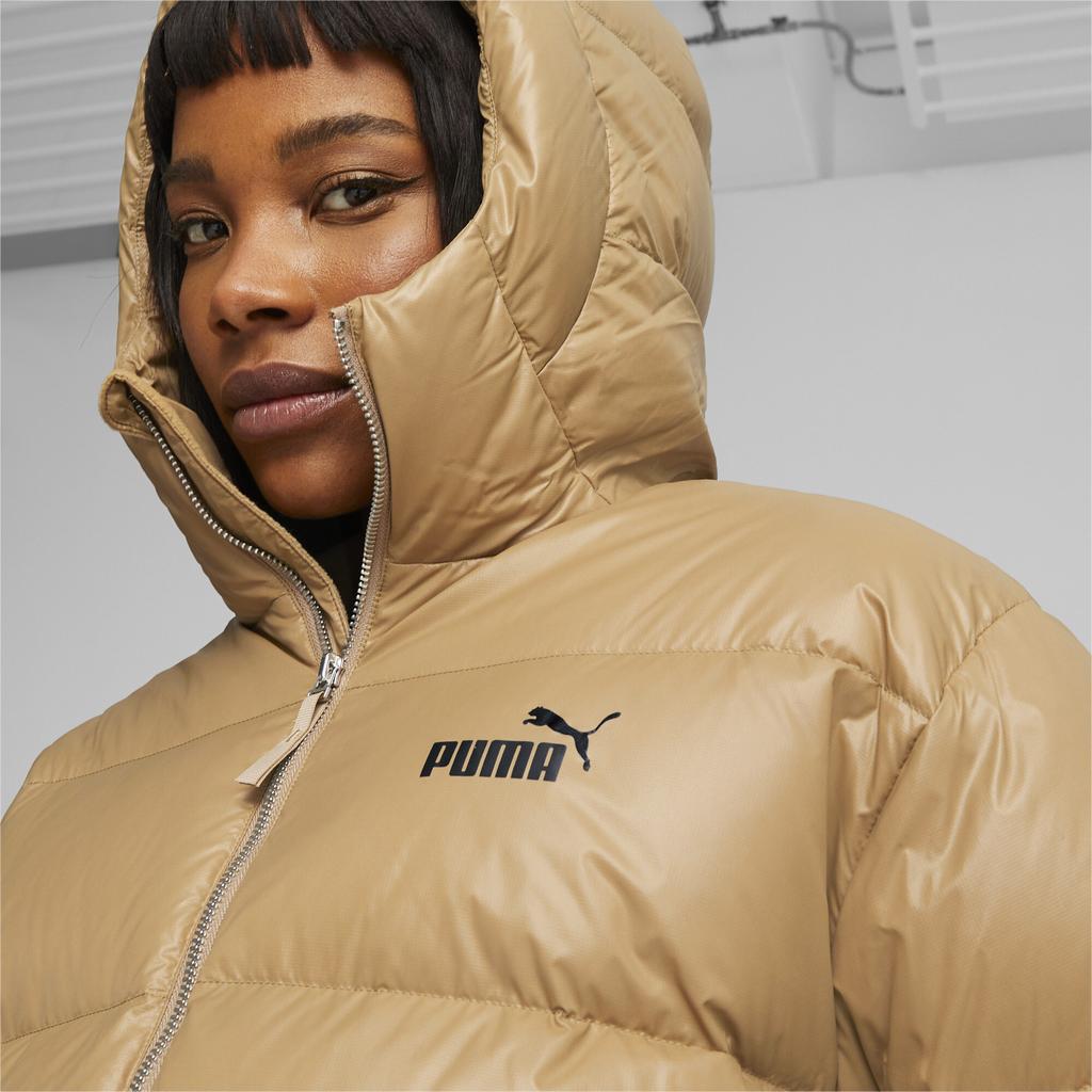 Puma STYLE HOODED DOWN women's hooded jacket beige 67536885 r L