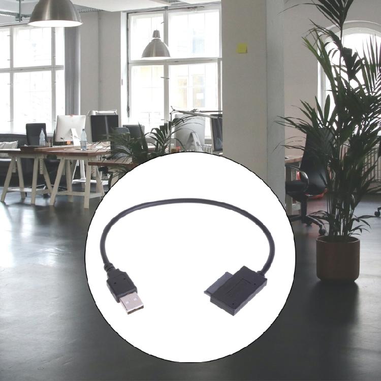 Güvenilir ve Verimli USB2.0'dan 7+6 13 Pin Slimline SATA Kablosu Kolay Kurulum