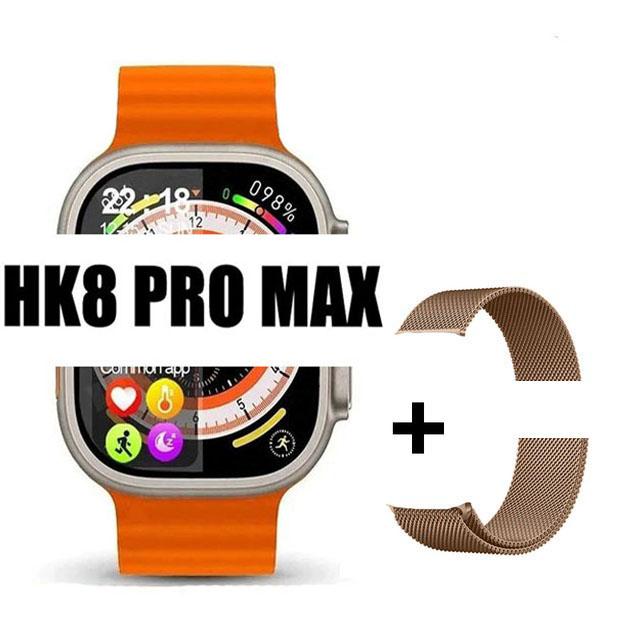 Ceas inteligent original Hk8 Pro Max, pentru bărbați, seria 8, 49 mm, 2,2 inci, cu reîmprospătare ridicată, ecran Rtae, Nfc Compass Game Smartwatch pentru Apple Iphone