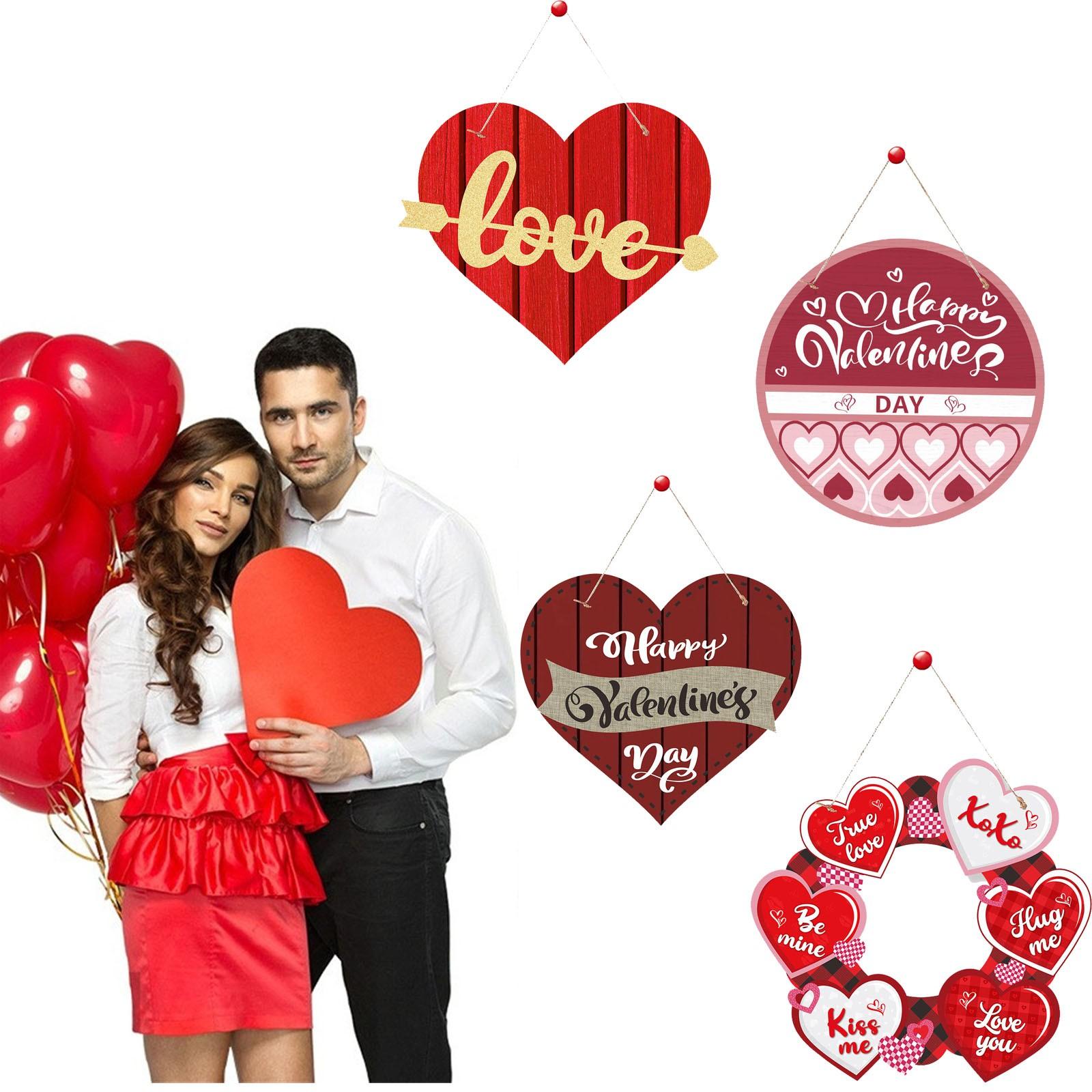 

Подвесной знак на дверь, подвеска на День святого Валентина, настенная подвеска на дверь, украшения для домашней вечеринки, украшения для стен, окон, дверей, украшения