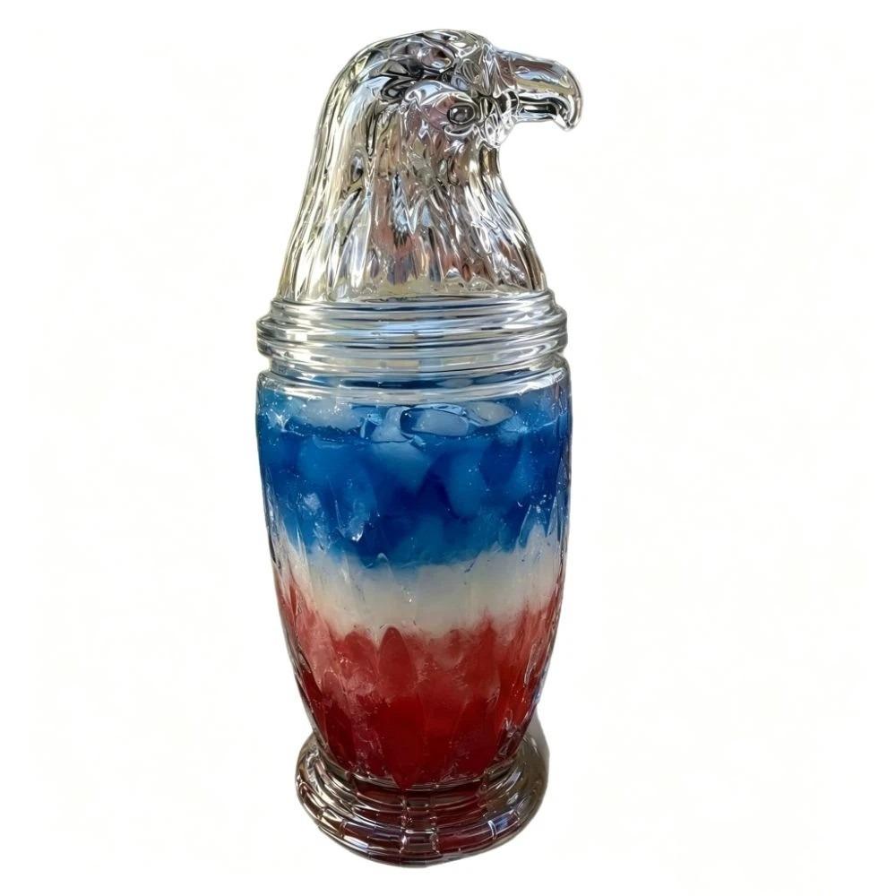 Whiskey Glass Eagle Shaped Glass Cup 3D Stereo Sculpted Drinkware Halloween Party