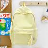 Schoolbag Korean Version Mori Fresh Plaid Backpack Large Capacity Lightweight Student Class Schoolbag Harajufeng Travel Backpack