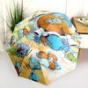 Squirtle Cartoonmuster, automatisch faltbarer Regenschirm, tragbares und faltbares Design, 8 Schirmstäbe, ein Weihnachts- oder Geburtstagsgeschenk.