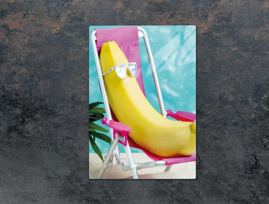 SZKLANA DESKA DO KROJENIA 35x52 BANAN