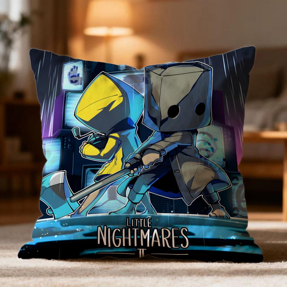 

Fashion LLittle Nightmareses Cushion Cover Soft Washable Pillow Case Multi-Scene for Couch Bed Travel Office Use 30cmx30cm