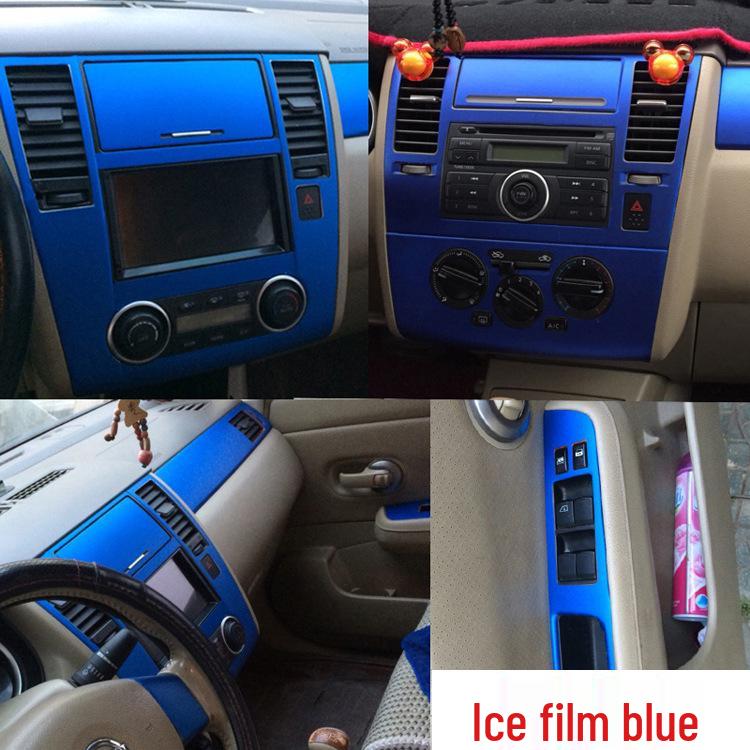 05-10 Tiida Interior Carbon Fiber Gear Console Stickers