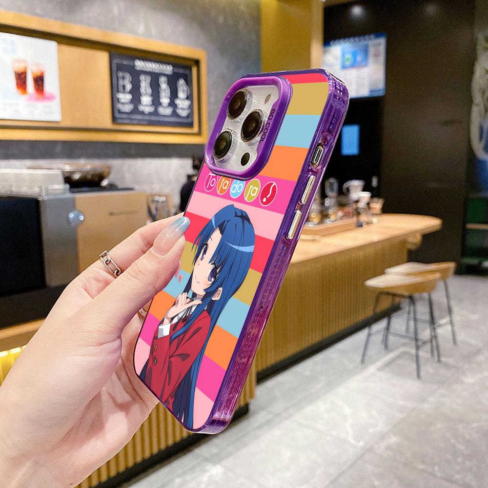 Toradora Kawashima Phone Case for iPhone 17 16 15 14 13 12 11 X XR XS Air Pro Max Plus Purple Colorful Silver Cover