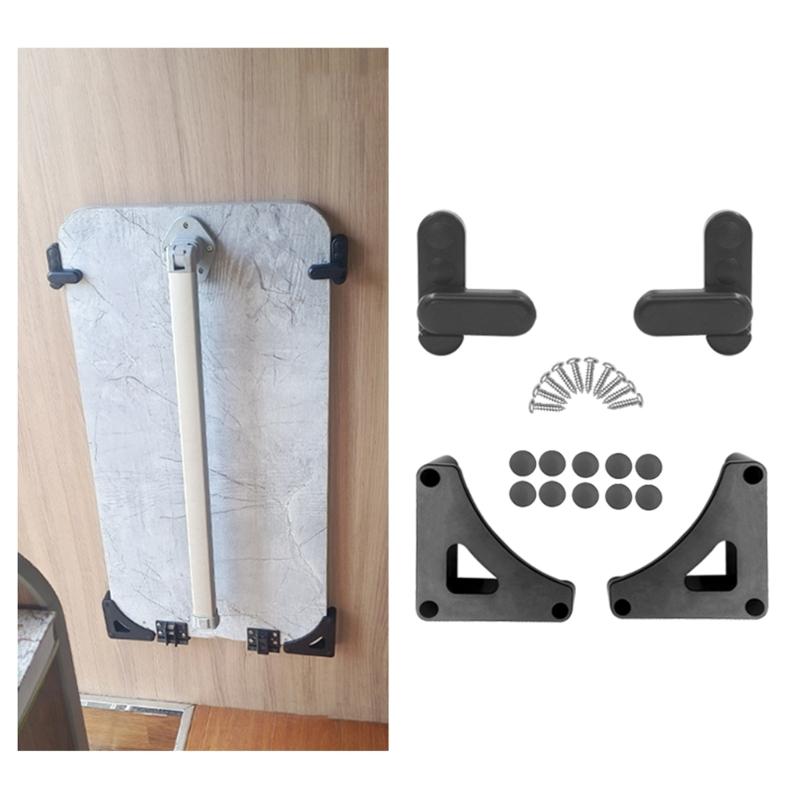 Upgraded Table Board Buckle Plastic Cabinet Lock Secure Installation Trailer Board Lock 360 Degree Support for Supplies
